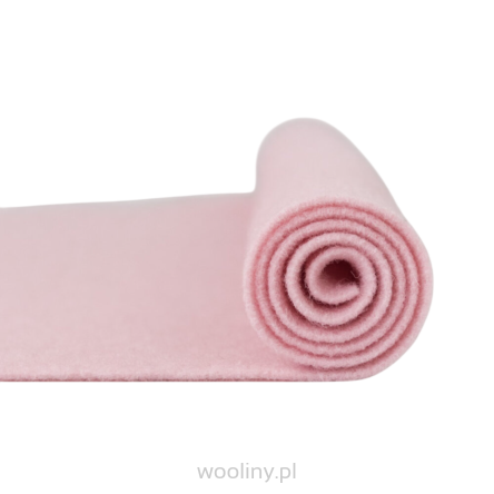 Filc wełniany 2mm Różowy 30x30cm dekoracyjny