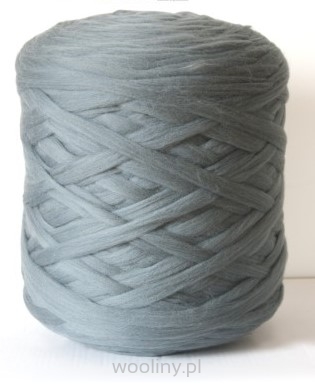 Wełna czesankowa Mini polska GRAFIT 3kg HURT