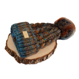 Ciepła czapka zimowa ALPAKA MULTICOLOR 