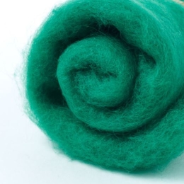 Wełna merynos w błamie do filcowania ZIELONA TRAWA