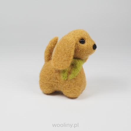 Piesek mały z szalikiem, maskotka dla dzieci i dorosłych