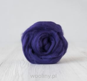 Czesanka bawełniana do filcowania ŚLIWKA