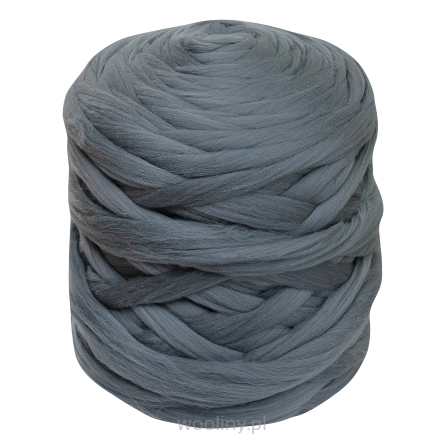 Wełna czesankowa do wyplatania koców 4,5kg SZARY #41