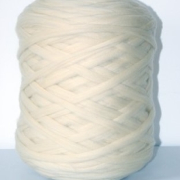 Wełna czesankowa Mini polska BIAŁY ECRU 3kg HURT