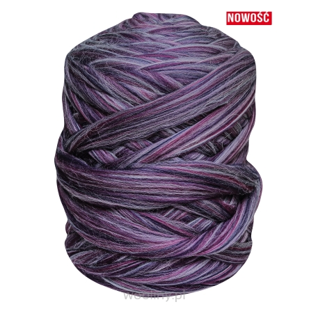 Wełna czesankowa 4,5kg MELANŻ ŚLIWKOWY #80 HURT