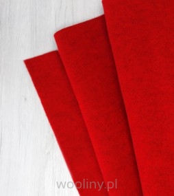 Filc wełniany 70% dekoracyjny 2mm TRUSKAWKOWY