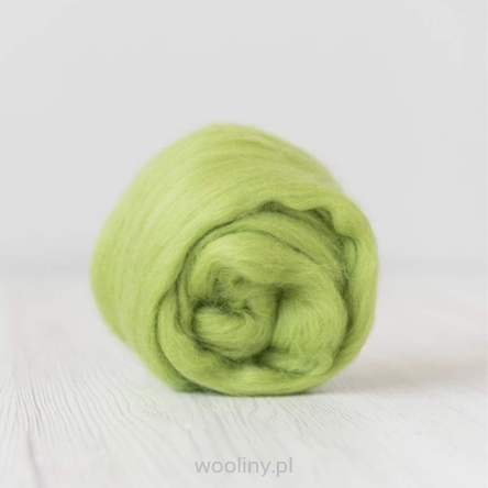 Wełna czesankowa 19mic ZIELONY merynos australijski 