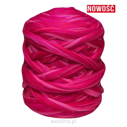 Wełna czesankowa polska 4,5kg WALENTYNKA #130 filcowanie