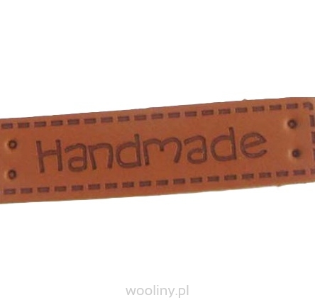 Naszywka metka etykietka z eko skóry Handmade