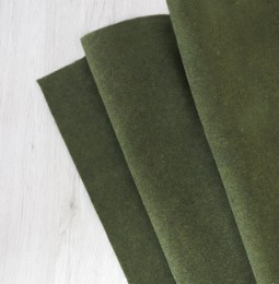 Filc wełniany 70% dekoracyjny 2mm MELANŻ ZIELONY