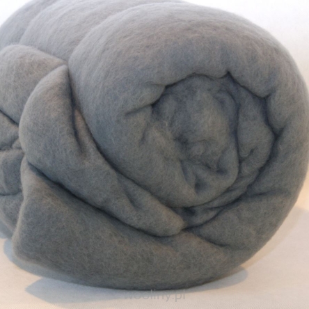 Gruba włóknina wełniana do filcowania SZARY