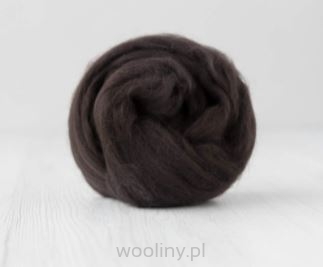 Wełna czesankowa merynos australijski Kawowy 