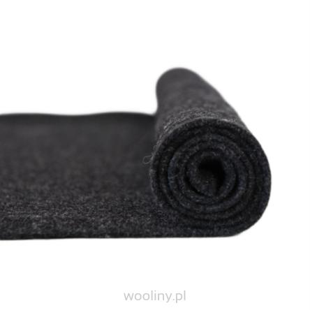 Filc wełniany 2mm Antracyt 30x30cm dekoracyjny