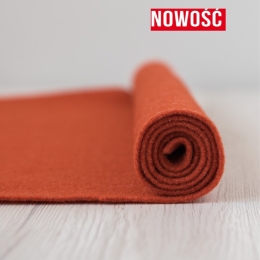 Filc wełniany 3mm DOJRZAŁA POMARAŃCZA 30x30cm dekoracyjny