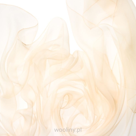 Szal jedwabny szyfon BEŻ 180x55cm do nuno filcowania 