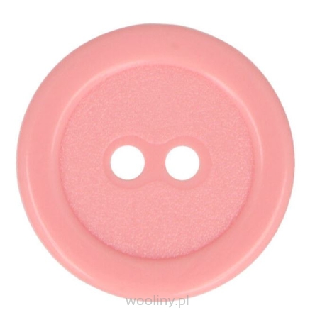 Guziki dwudziurkowe plastykowe 20 mm RÓŻOWY