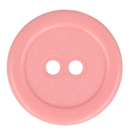 Guziki dwudziurkowe plastykowe 20 mm RÓŻOWY