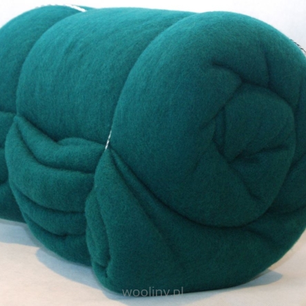 Gruba włóknina prefilc wełniana do filcowania ZIELONA