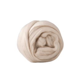 Wełna czesankowa 16mic BEŻOWY merynos australijski