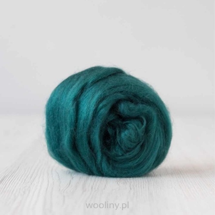 Czesanka wiskozy do filcowana MORSKA ZIELEŃ