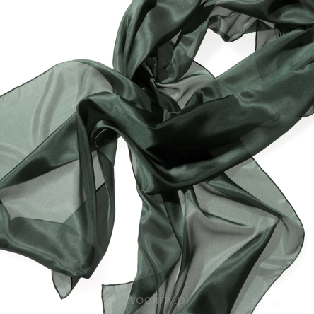 Szal jedwabny szyfon JODŁA 180x45cm do nuno filcowania Pongee 5 