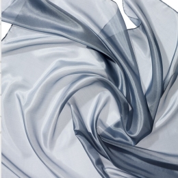 Chusta jedwabna 90x90cm Pongee 5 Szara