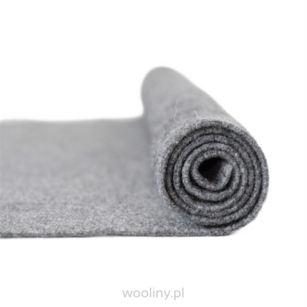 Filc wełniany 3mm Melanż szary 30*30cm dekoracyjny
