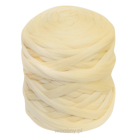 Wełna czesankowa do wyplatania koców 4,5 kg BIAŁY NATURALNY #55