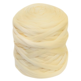 Wełna czesankowa do wyplatania koców 4,5 kg BIAŁY NATURALNY #55