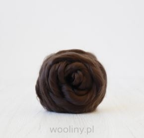 Czesanka Tencel Lyocell KAWOWY włókien roślinnych