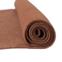 Filc wełniany 2mm Melanż brązu 30x30cm dekoracyjny