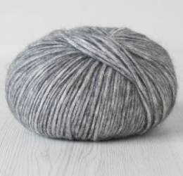 VINTAGE meszanka alpaki z merino I bawełny MELANŻ SZARY 100g