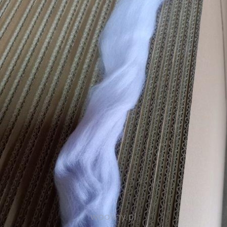 Wełna czesankowa polska MELANŻ LILA #7 do filcowania