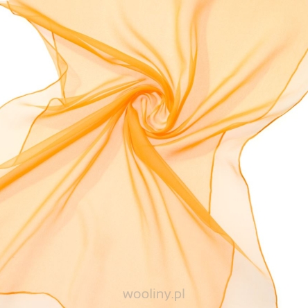 Szal jedwabny szyfon ŻÓŁTY 180x55cm do nuno filcowania 