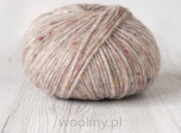 Włoczka CYRCUS alpaka z merynosem MELANŻ BEŻOWO RÓŻOWY 100g