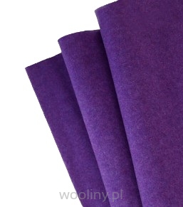 Filc wełniany 70% 2mm dekoracyjny MELANŻ FIOLETOWY