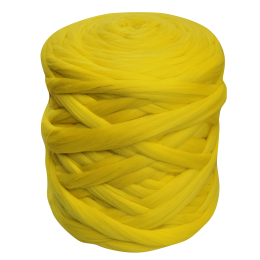 Wełna czesankowa CYTRYNA #66 do filcowania i wyplatania koców