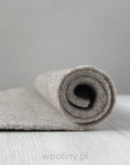 Filc wełniany gruby 4mm MELANŻ SZARY