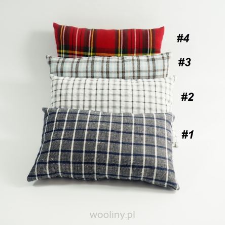 Poduszki w kratkę do sesji fotograficznej noworodkowej