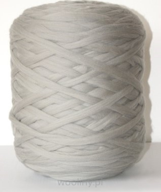 Wełna czesankowa Mini polska JASNY SZARY