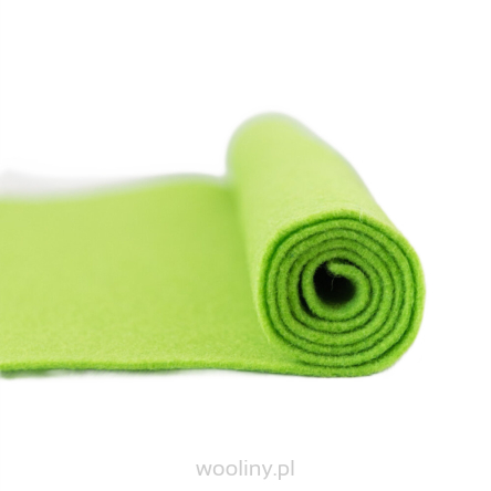 Filc wełniany 2mm JASNY ZIELONY 30x30cm dekoracyjny