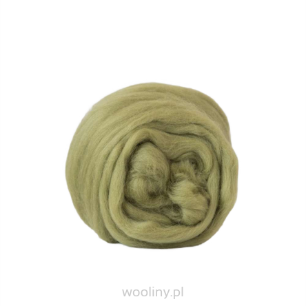 Wełna czesankowa 19mic SZPARAGOWY merynos australijski 