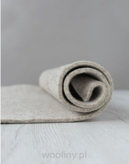 Gruby filc wełniany 4mm Melanż Beżowy