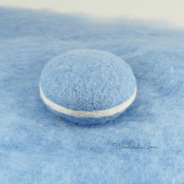 BŁĘKIT - Chmurka wełniana do wypełnienia koszy do sesji noworodkowej