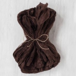 Jedwabne chusteczki 25x25cm silklaps CZEKOLADOWY