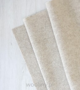 Filc wełniany 70% dekoracyjny 2mm MELANŻ BEŻOWY