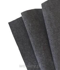 Filc wełniany 70% dekoracyjny 2mm ANTRACYT
