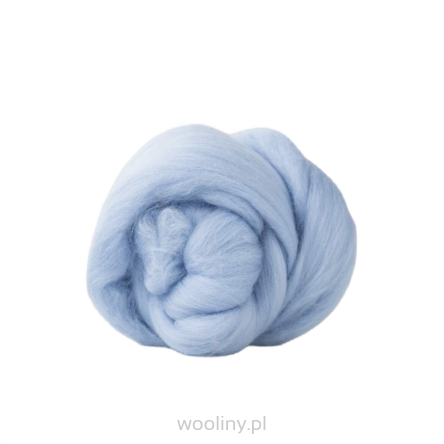 Wełna czesankowa 19mic BŁĘKIT merynos australijski 