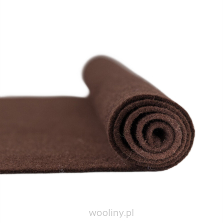 Filc wełniany 2mm BRĄZOWY 30x30cm dekoracyjny