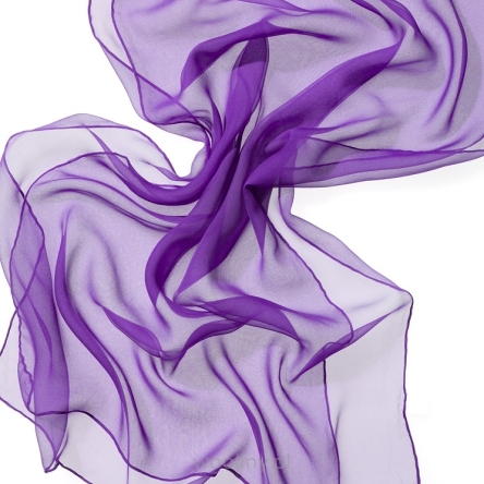 Szal jedwabny szyfon LAWENDA do nuno filcowania 180x55cm